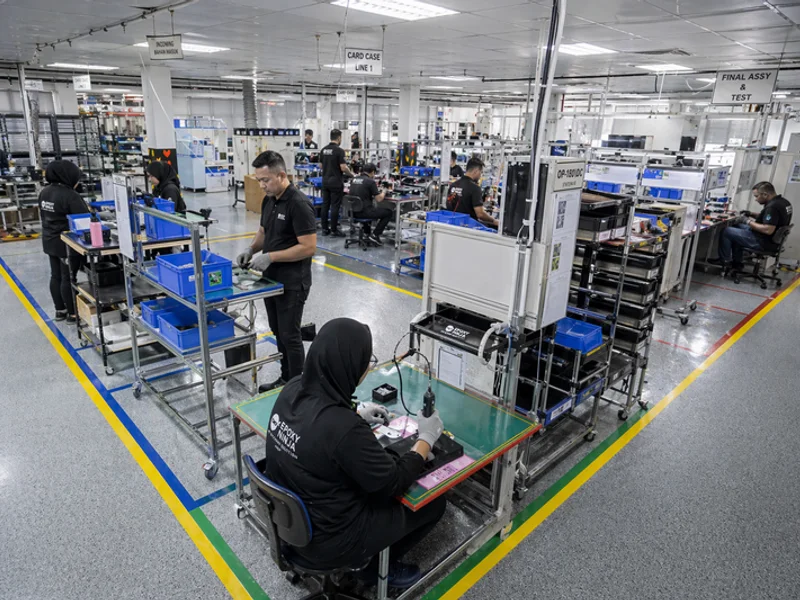 5S color-coded workstation zones