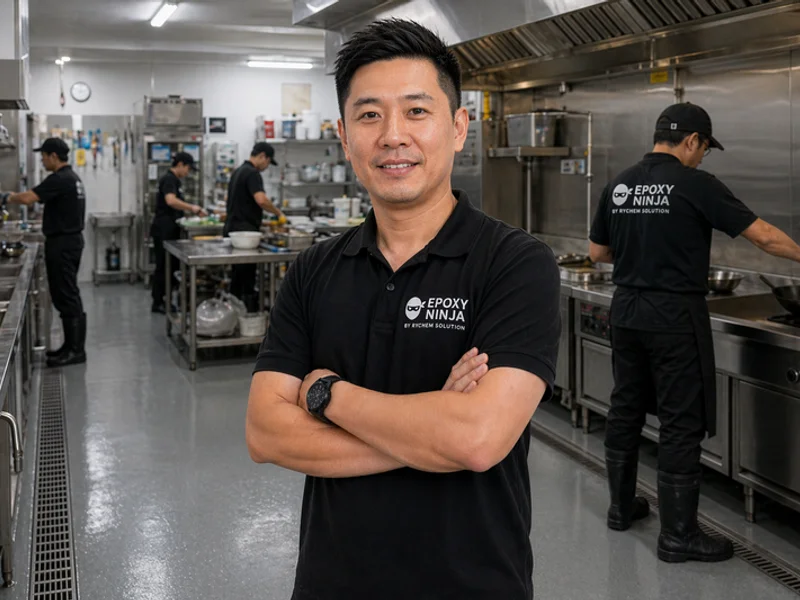 Commercial kitchen R12 anti-slip PU floor