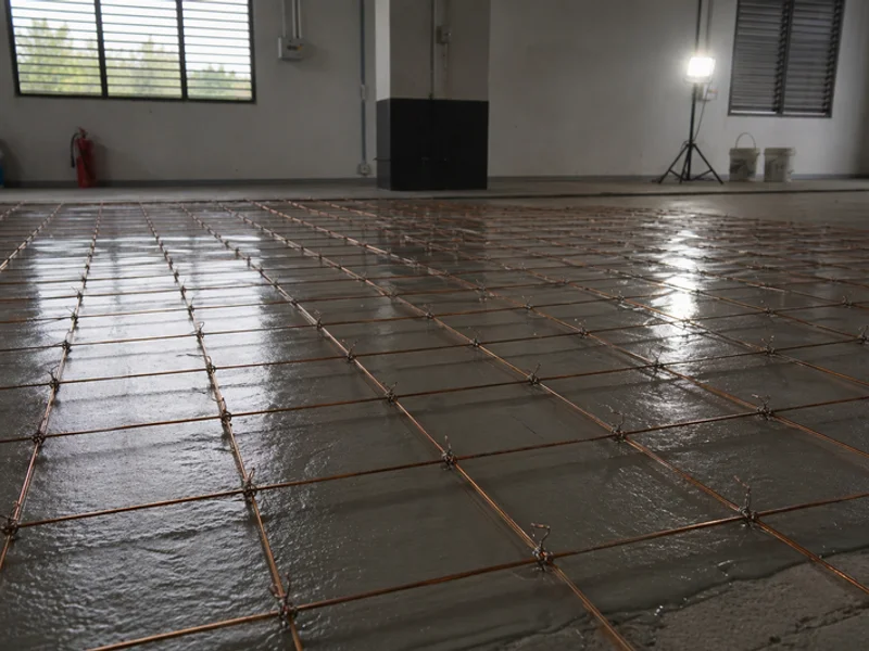 Copper grounding mesh in primer layer before ESD topcoat