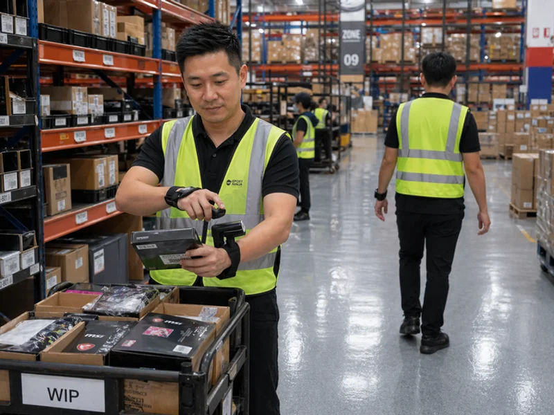 Electronics assembly self-leveling epoxy floor