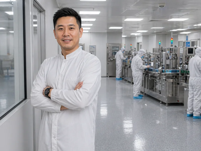 Pharma clean area with antimicrobial hygienic PU flooring